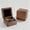 Black Wings, variant on XIUDA Small wooden box for ashes - mini glass urn for human ashes keepsake