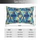 thumbnail image 2 of Fotbe Hawaiian Style Funda de Almohada Decorativa Estilo Occidental, Lujo en Algodón, Fundas para Almohadas King, Cojín Estampado para Decoración del Hogar-14"x20", 2 of 6