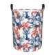 thumbnail image 1 of Fotbe Red Lobster Cesto de Ropa con Asas, Cesto Impermeable de Gran Capacidad, Bolsa de Lavado para Dormitorio, Cesto de Ropa con Ruedas y Asas-Medium, 1 of 6