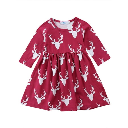 

Gupgi Christmas Dress Toddler Kid Baby Girls Princess Party Sundress
