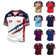 thumbnail image 2 of 2026 New USA Soccer Jerseys Men, United States Jersey Soccer, Jersey United States, Retro Streetwear Short Sleeve Football Top Soccer Jerseys, Casual Sport Training Shirt for Adult(Dark Blue, XL), 2 of 4