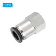 thumbnail image 3 of Unique Bargains 4 Pcs Tube OD 3/8 Pouce à Filetage Femelle NPT 1/4 Pouce pour Connecter les Raccords, 3 of 7