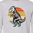 thumbnail image 4 of Inktastic Dinosaur Skeleton Halloween Long Sleeve Youth T-Shirt, 4 of 5