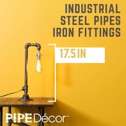 Industrial Pipe Reader Table Lamp by PIPE DECOR