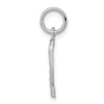thumbnail image 2 of Sterling Silver Rhodium-plated Diamond-cut #2 Charm QSN02, 2 of 4