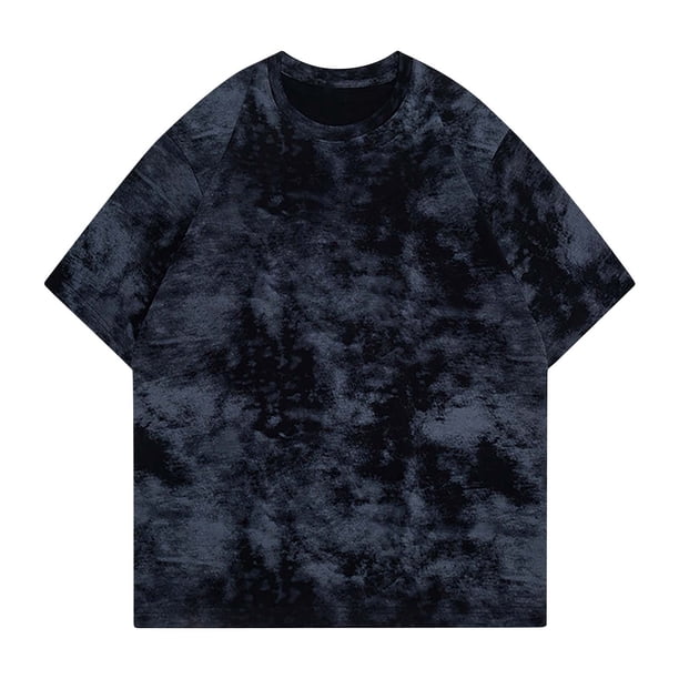 pstuiky camiseta de hombre, Camisas casuales de manga corta con cuello redondo y diseño conciso de color liso para hombre camisas casuales para hombre m