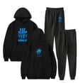 thumbnail image 3 of Jey Uso Yeet Casual Hoodie Set Pocket Drawstring Hoodie Men's/Women's Sports Strap Pants, 3 of 6