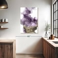 thumbnail image 3 of Elephant Stock Derive In Amethyst I Wall Art - Vertical Canvas Wall Art - Living Room Wall Decor - Abstract Canvas - White And Purple Decor By Daniela Hudson - 26" x 39", 3 of 8