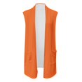 thumbnail image 4 of Womens Lightweight Open Front Printed Cardigan Sleeveless Loose Fit Athletic Sweater with Pockets, 4 of 4