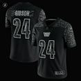 thumbnail image 2 of Men's Nike Antonio Gibson Black Washington Commanders RFLCTV Limited Jersey, 2 of 6