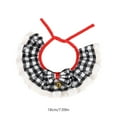 thumbnail image 3 of Fwttom Christmas Cat Collars - Festive Plaid & Delicate Lace Cat Christmas Outfit with Adjustable Straps & Jingle Bells - Christmas Decorations Adorable Holiday Pet Accessories Gift for Cats, 3 of 6