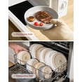 thumbnail image 3 of Famiware Milkyway 4-Piece Stoneware 33 oz Pasta Bowl Set, Light Gray, 3 of 6