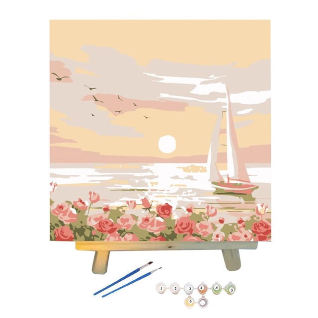 Digital Oil Painting SetDIY Girl Gifts Handmade Landscape Decoration