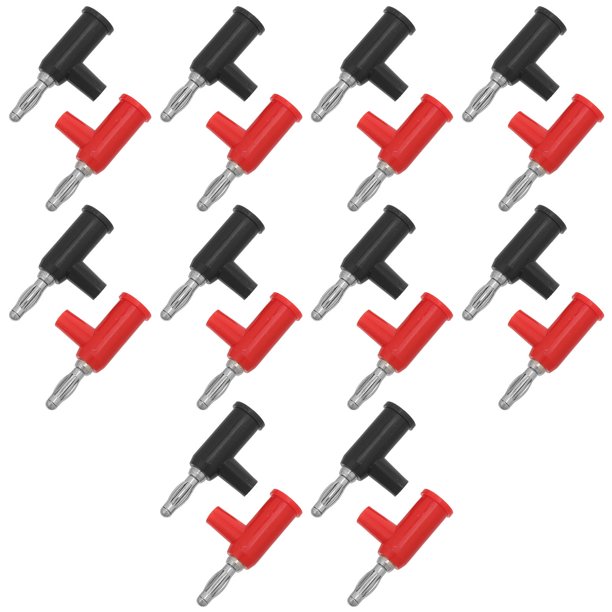BESTYASH 20Ud Connector Banana 4Mm Aislado Con Tecnología De Conexión Rápida Para Audio Y Equipos