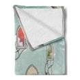 thumbnail image 2 of Magic Soft Flannel Fleece Blanket, Colored Mirrors over Tree Branch Clouds Dream Room Sky Surreal Unusual Graphic Work, Cozy Plush for Indoor and Outdoor Use, 70" x 90", Multicolor, by Ambesonne, 2 of 5
