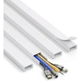 thumbnail image 1 of Cord Hider Wall for One Cord in Cord Covers for Wires on Wall Easy Install Cable Cover Wall Cable Raceway Hide Cords Cable Hider Cord Management Wall x Lin W.in H.in, 1 of 6