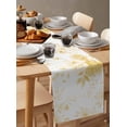 thumbnail image 6 of Ldtrchee Yellow Floral Art Table Runner 70 Inches, Watercolor Botanical Spring Flowers Bed Runner Dresser Scarves Tabletop for Indoor Outdoor Parties/Ceremony/Banquet, 13" x 70", 6 of 8