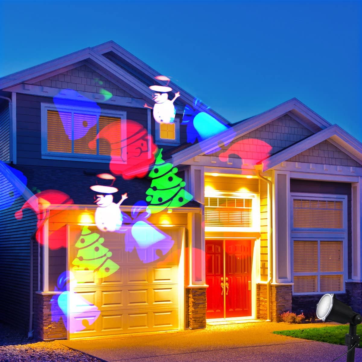 Santa Christmas LED Light Projection for Indoors/Outdoors Festive