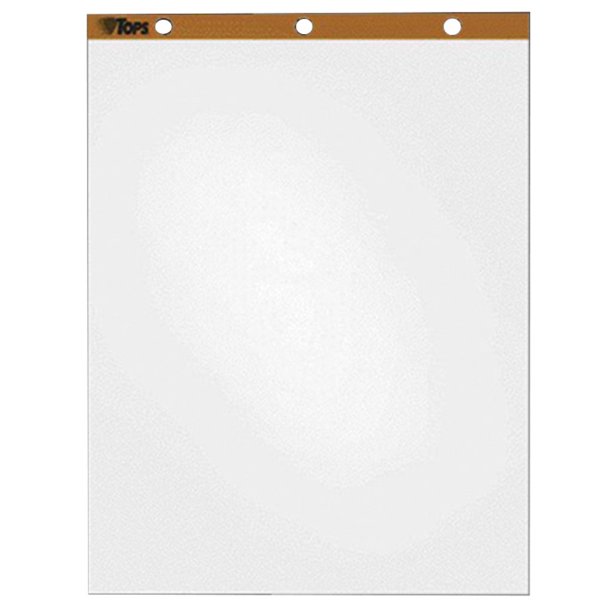 Tops Easel Pad, 27 x 34 Inches, Unuled, White, 50 Sheets, Pack of 4