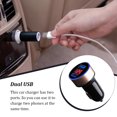 thumbnail image 4 of Matsuzay de pantalla de dígitos para teléfono móvil de coche, medidor de voltaje, adaptador de carga USB portátil para accesorios de enchufe Teléfono y Comunicación Oro negro, 4 of 8