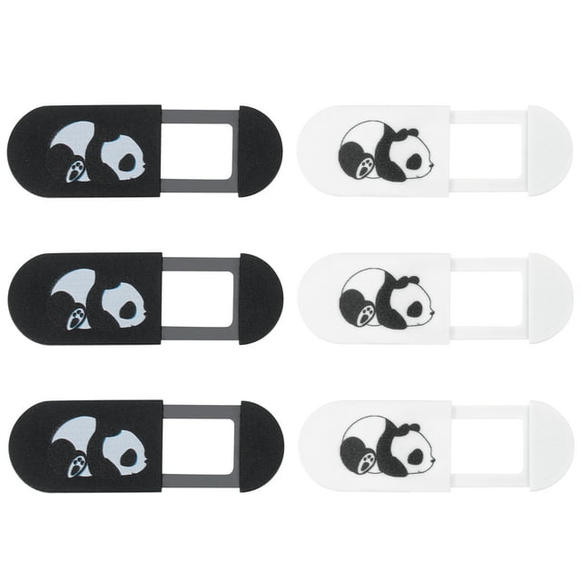 MasteelfCA 6pcs Laptops Camera Cover Panda Pattern Privacy Protection Webcam Cover Slide