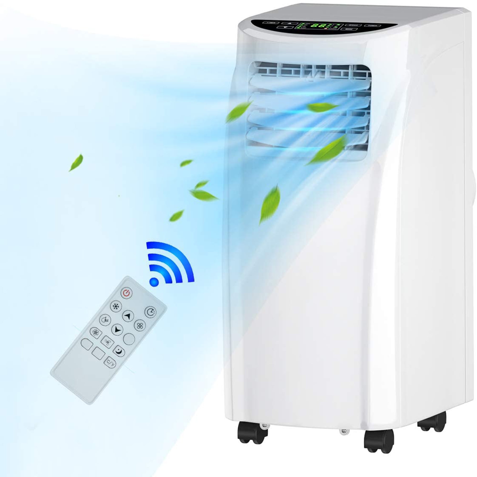 Gymax 3-in 1 Portable Air Conditioner Cooler Fan Dehumidifier 8000BTU with Wheels