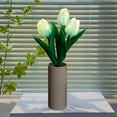 thumbnail image 2 of MERILER LED Tulips Desk Lamp, Simulated Flower Night Light with Vase for Home Living Room Desktop Decor, 2 of 7
