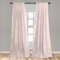 thumbnail image 2 of Garden Scene Window Curtains, Springtime Neutral Boho Pastel Colors Sketch Art of Minimalist Flowers Vintage, Lightweight Decor 2-Panel Set with Rod Pocket, Pair of - 28"x63", Rose White, by Ambesonne, 2 of 3