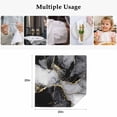 thumbnail image 5 of Cloth Napkins Set of 6 - 20x20 Inches, Black Grey Marble Washable Reusable Table Napkins, Modern Gradient Abstract Aesthetic Soft & Absortbent Dining Napkin for Party Wedding Hotel Restaurant, 5 of 8