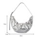 thumbnail image 1 of Bolsos de hombro para mujer Bolsos con cordón para las axilas Monedero de bola de masa hervida (Plata) Ndcxsfigh Para Estrenar, 1 of 6