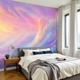 thumbnail image 2 of Peel and Stick Wallpaper Wall Murals Colorful Cloud Girls Room Kids Clouds Sunset Sky 100"H x 144"W Removable PVC Wall Paper Self-Adhesive Wall Paintings Art Decor for Bedroom Living Room, 2 of 7