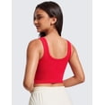 thumbnail image 2 of CRZ YOGA Padded Longline Sports Bras for Women Yoga Workout Cami Ribbed Crop Tops, 2 of 6