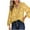 002 Yellow, variant on SCSAlgin Women's Casual V Neck Floral Printed Smocked Long Sleeve Chiffon Blouses Bohemian Top Shirts