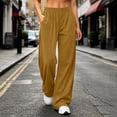 thumbnail image 6 of Pants for Women Plus Size Straight Leg Corduroy Pants with Pockets Womens Elastic Waisted Fall Loose Casual Sweatpants S-3XL, 6 of 8