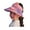 Pink, variant on Xinwanna Cartoon Kids Sun Visor Hat with USB Charging Fan UPF50 Summer Beach Cooling Hat Outdoor Empty Top Wide Brim Sunhat for Boys Girls 3-10Y (Purple)