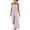 Purple, variant on YYV Overalls for Women Cotton Linen Jumpsuit Casual Round Neck Striped Sleeveless Romper with Pockets for Summer Spring Blue S
