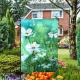 thumbnail image 4 of Watercolor Abstract White Flowers Daisy Field Spring Summer Seasonal Garden Yard Flag 12"x 18" Double Sided Polyester Welcome House Flag Banners for Patio Lawn Outdoor Home Decor, 4 of 6