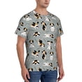thumbnail image 2 of Vsdgher Funny Beagle Active Dog Print Men's Dry Fit Mesh Athletic Shirts Moisture Wicking Tennis T-Shirt Tops, 2 of 9