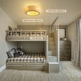 thumbnail image 3 of KAISITE 20" Metal Bohemian Flush Caged Ceiling Fans with Light Kit, 3 of 10