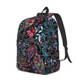 thumbnail image 2 of Daiia Paisley Vintage Canvas Backpack for Men and Women ,Hiking Backpack,Travel Laptop Bag for School,Large Capacity Backpack-Small, 2 of 8