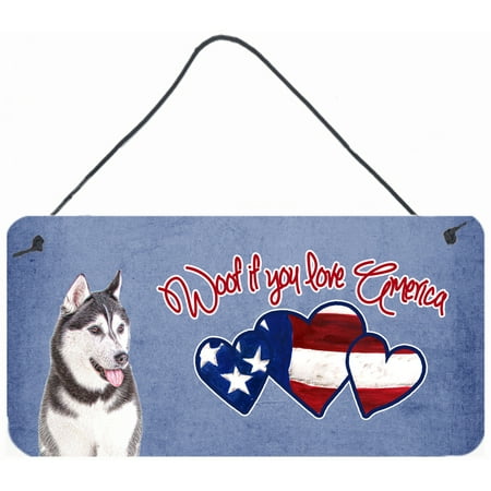 Woof if you love America Alaskan Malamute Wall or Door Hanging Prints