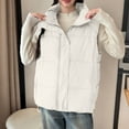 thumbnail image 2 of Htigea Lightweight Sleeveless Jacket for Women Zip Up Stand Collar Vest Solid Fall Winter Casual Quilted Coats White M, 2 of 4