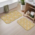 thumbnail image 2 of Pioneer Flower Floral Print Pattern Bath Mat Set Of 2,Non-Slip Rug for Bathroom,Kitchen,Bedroom,Entrance, 30x17 and 23.5x15.7 Inches, 2 of 5