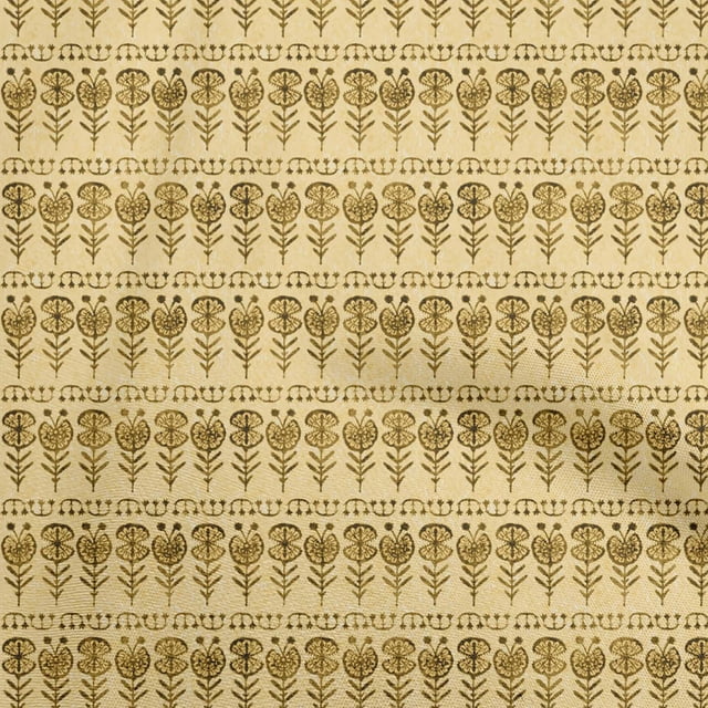 oneOone Rayon Yellow Fabric Asian Block Sewing Craft Projects Fabric Prints By Yard 56 Inch Wide