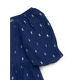 thumbnail image 2 of Zac Kids Girls Gold-Foil Printed Puff-Sleeve Dress, Sizes 4-18, 2 of 3