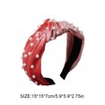 thumbnail image 2 of Diadema Minnieouse con nudo torcido perlas coral, 2 of 6