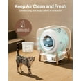 thumbnail image 4 of PAWBBY Self Cleaning Litter Box, Automatic Cat Litter Box Self Cleaning for Multi Cats, TUV Certified/Anti-Pinch/Safety Protection/Odor Removal/APP Control Extra Large Litter Box with Mat & Liner, 4 of 5