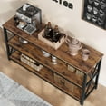thumbnail image 5 of Wooden Fluted Entryway Table, Sofa Table Behind Couch, Entry Foyer Table for Entryway, Hallway, Living Room, 5 of 13