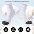 thumbnail image 5 of Lanola Mens 100% Cotton Cushioned Ankel Socks, Athletic Performance Running Moisture Wicking Breathable Quarter Socks, 5 of 7