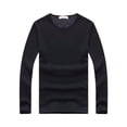 thumbnail image 1 of Qarigey Ropa interior térmica para hombre, camiseta a la moda acolchada de invierno de manga larga, cuello , camisa informal, accesorio para Ropa interior Negro SG, 1 of 6